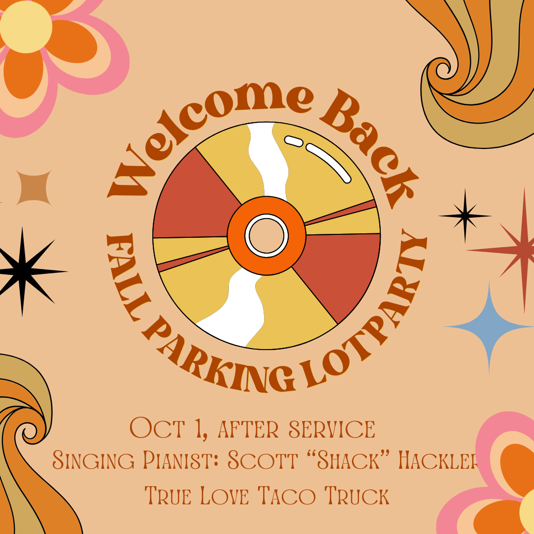 Welcome Back Party Graphic